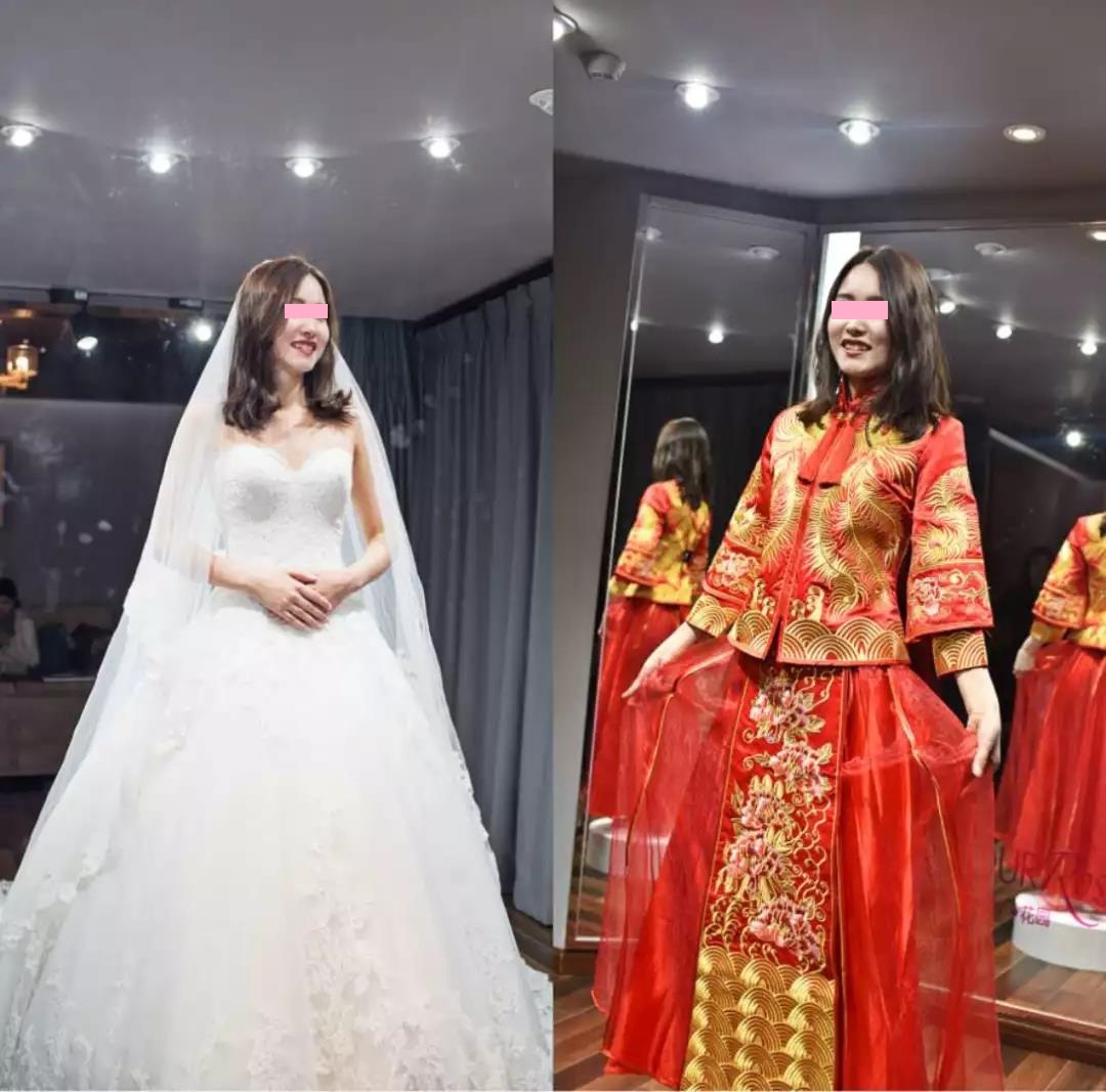 结婚试婚纱时